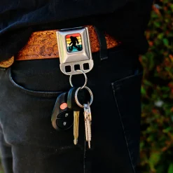 Keyholder - Big Foot Forest Silhouette Full Color Multi Color/Black