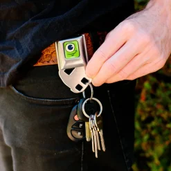 Keyholder - Monster Mike's Face Full Color Green