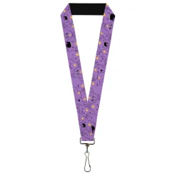 Lanyard - 1.0" - Adventure Time Lumpy Space Princess Expressions Stacked Lavender