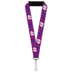 Lanyard - 1.0" - Alex Bowman #48 Car Scheme Purples/Pinks/White