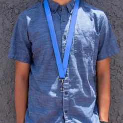 Lanyard - 1.0" - Baby Blue