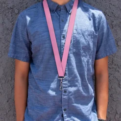Lanyard - 1.0" - Baby Pink