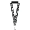 Lanyard - 1.0" - Batman Gotham City Graffiti Collage Black/White