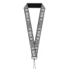 Lanyard - 1.0" - Batman Utility Belt Grays