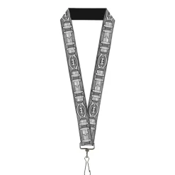 Lanyard - 1.0" - Batman Utility Belt Grays