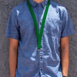 Lanyard - 1.0" - Christmas Pajama Plaid Greens