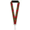 Lanyard - 1.0" - Christmas Holiday Gifts Packaged Red/Greens
