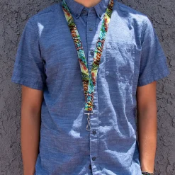 Lanyard - 1.0" - COCA-COLA COKE Logos and Bottle Pop Art Multi Color