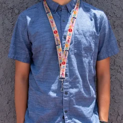 Lanyard - 1.0" - Coca-Cola ENJOY Vibrant Icons Collage Pinks/Multi Color