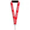 Lanyard - 1.0" - COCA-COLA Script Logo Red/White