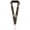 Lanyard - 1.0" - COWBOY BEBOP Jet Black and Crew Bonsai Tree Scene and Title Logo