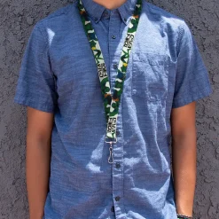 Lanyard - 1.0" - COWBOY BEBOP Crew Group Pose and Title Logo White/Black/Greens