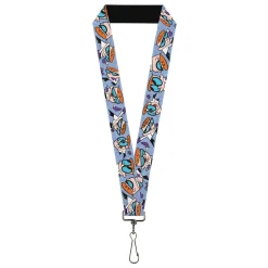 Lanyard - 1.0" - Dexter's Laboratory Dexter Poses Blues