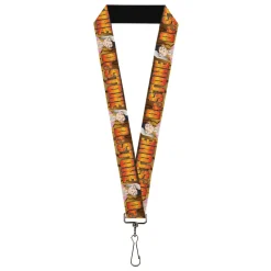 Lanyard - 1.0" - DR. STONE Title Logo and Gen Asagiri Expression Orange