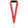Lanyard - 1.0" - DRINK COCA-COLA Typograpy Logo Scattered Red/White