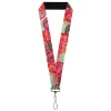 Lanyard - 1.0" - DRINK COCA-COLA Coke Patches Stacked Reds/Multi Color