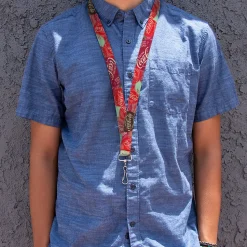 Lanyard - 1.0" - DRINK COCA-COLA Coke Patches Stacked Reds/Multi Color