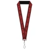 Lanyard - 1.0" - ENJOY COCA-COLA Logos Brown/Red