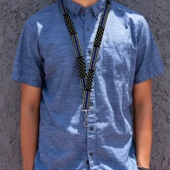 Lanyard - 1.0" - FAFO FUCK AROUND AND FIND OUT Thin Blue Line Flag