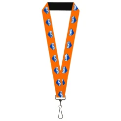 Lanyard - 1.0" - FANTA Logo Orange/Blue/White