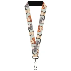 Lanyard - 1.0" - Fruits Basket Kyo Yuki Shigure Group Faces Mint Green