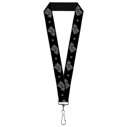 Lanyard - 1.0" - Game of Thrones House of Stark Sigil Black/White