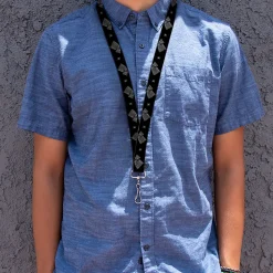 Lanyard - 1.0" - Game of Thrones House of Stark Sigil Black/White