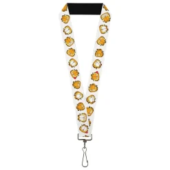 Lanyard - 1.0" - Garfield Expressions Flip White