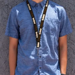 Lanyard - 1.0" - HAIKYU Title Logos Black/Orange/White