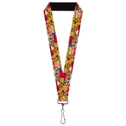 Lanyard - 1.0" - HANNA-BARBERA Title Logo Mutli Show Characters Stacked