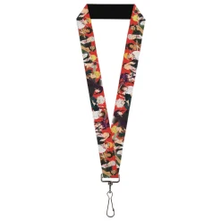Lanyard - 1.0" - Hell's Paradise Convicts and Yamada Clan Characters Red
