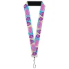 Lanyard - 1.0" - HOMIES IN DREAMLAND Title Logo Cheech and Chong Faces Tie Dye Blues