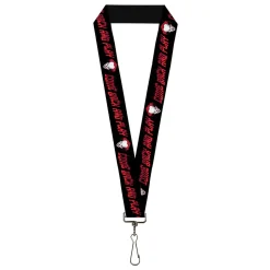 Lanyard - 1.0" - It Chapter Two Pennywise Face COME BACK AND PLAY Black/Reds