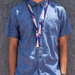 Lanyard - 1.0" - Kyle Larson #5 Car Scheme White/Blue/Red