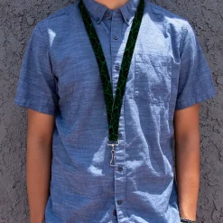 Lanyard - 1.0" - Marble Black/Green