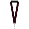 Lanyard - 1.0" - Marble Black/Hot Pink