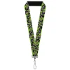 Lanyard - 1.0" - Masters of the Universe Skeletor Expressions Scattered Green