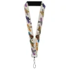 Lanyard - 1.0" - Masters of the Universe Heroes and Villains Poses White/Multi Color