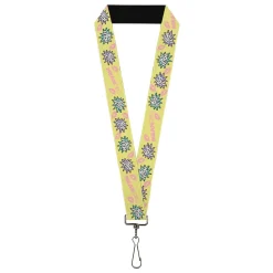Lanyard - 1.0" - MEAN GIRLS Title Logo SO FETCH! Quote Collage Yellow/Pink/Blue