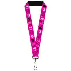 Lanyard - 1.0" - Mean Girls PLASTICS Collage Pink/Black/White