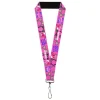 Lanyard - 1.0" - MEAN GIRLS Quotes and Plastics Animal Ears Collage Pink