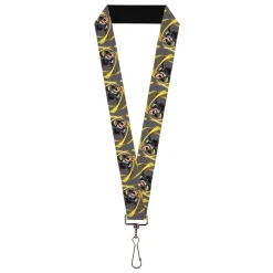 Lanyard - 1.0" - My Hero Academia Hizashi Yamada Present Mic Screaming Pose Gray