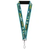 Lanyard - 1.0" - Peanuts Gang DANCE MUSIC Poses and Quotes Blue/Multi Color