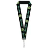 Lanyard - 1.0" - RICK AND MORTY Title Logo and Portal Pose Black
