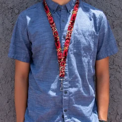 Lanyard - 1.0" - Rick and Morty Anatomy Park Collage Reds/Black