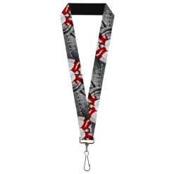 Lanyard - 1.0" - SOLO LEVELING Sung Jinwoo Anime Expo Pose Grays/Red
