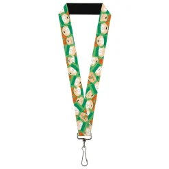 Lanyard - 1.0" - South Park Kyle Expressions Scattered Green