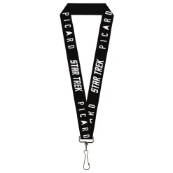 Lanyard - 1.0" - STAR TREK PICARD Title Logo Black/White