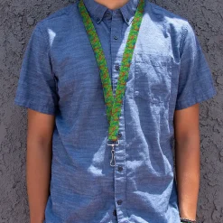 Lanyard - 1.0" - Teenage Mutant Ninja Turtles Faces Stacked Green/Multi Color