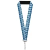 Lanyard - 1.0" - The Year Without a Santa Claus Snow Miser Face Collage Blues